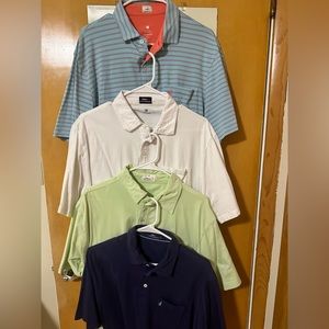 Johnnie-O Polo Shirts (4) Size Large EUC